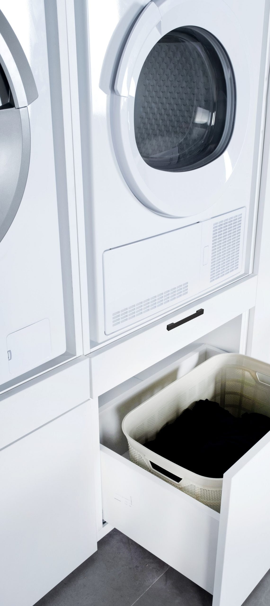 Wasmachine kast | Elite Three Wit | 194x66,8x144cm