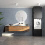 Waschmaschinenschrank im Badezimmer
