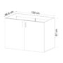 Onderkast 120x87
